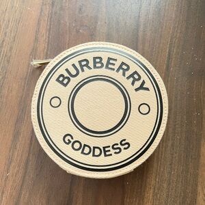 Burberry Beige Circular Pouch